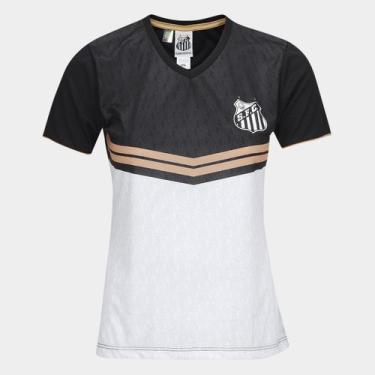 Imagem de Camisa Santos Braziline Feminina, Preto, GG