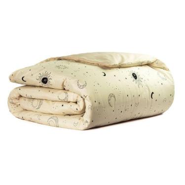 Imagem de Capa Duvet Para Edredom Casal Queen Essencialle Com Ziper 1 Peça - Sol E Lua