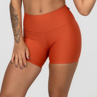 Imagem de Short Fitness Feminina Cintura Alta Blackout Compressão Poliamida-Feminino