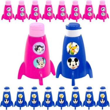 Imagem de 10 Garrafas Foguete Giratória Minnie e Mickey para Sacolinha Surpresa 