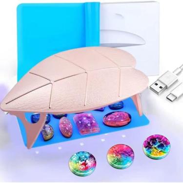 Imagem de LED Secador Unhas 6W UV Compacta 6 Lâmpadas Cabo USB temporizador - Me