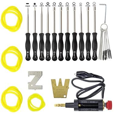 Imagem de Carbhub Ferramenta de ajuste de carburador Single D/Double D/Pac Man/12-Teeth Splined/7-Teeth Splined/Acircle//Six Star/Hexagon Hex Socket Screwdriver Kit de ajuste de carburador para motor pequeno
