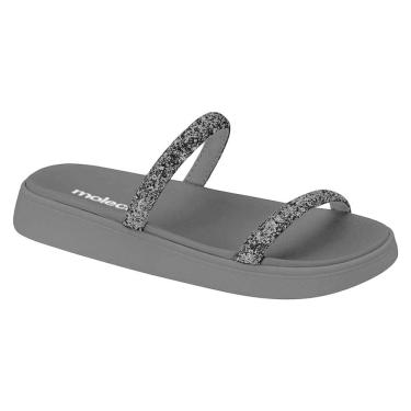 Imagem de Sandália Papete Feminina Moleca Flatform Glitter
