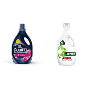 Imagem de Kit Downy Amaciante Brisa Intenso 3L + Ariel Sabão Líquido Concentrado 3L