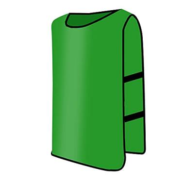 Imagem de 12 PCs Scrimmage Coletes, Equipe de Futebol Prática de Jersey Breathable Leve Ventilado Com Faixas Laterais Flexíveis para Adultos de Esportes (Modelo adulto verde grama)