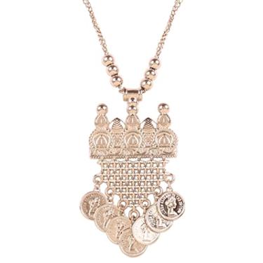 Imagem de Touchstone Conjunto de pingentes indianos de Bollywood contemporâneos e estilosos em dourado colorido e prateado para mulheres., Liga metálica, Sem pedras preciosas