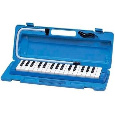 Imagem de Escaleta Dolphin 32 teclas azul com case 6409