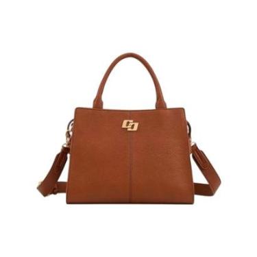 Imagem de Bolsa Feminina Colcci Iconic Tote Alça Dupla Media Marrom-Feminino