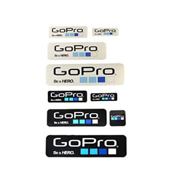 Imagem de Action Pro 9 peças de adesivos adesivos de vinil à prova d'água compatíveis com câmeras de ação GoPro-13/12/11/10/9/8/7/6/5.