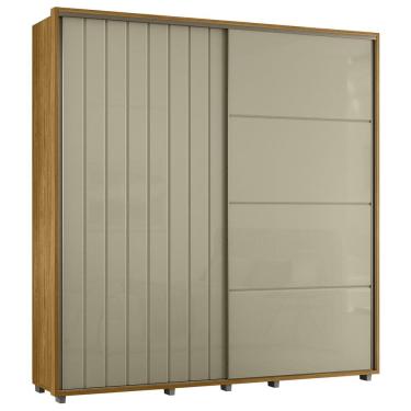 Imagem de Guarda Roupa Casal 230cm Com 2 Portas Verbena Opala/Cumaru Z10 - Mpozenato