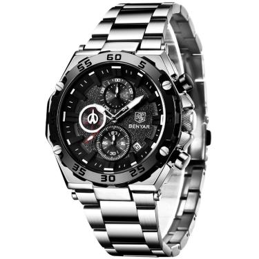 Imagem de Relógio Masculino Analogico Luxo Inox A Prova Dagua