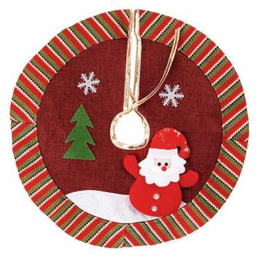 Imagem de Saia Para árvore De Natal Temática Vermelha Papai Noel 40cm