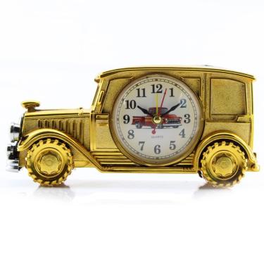 Imagem de Relógio De Mesa Customizado Calhambeque Old School Dourado
