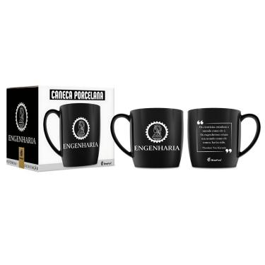 Imagem de Caneca De Porcelana Uni Cursos 300ml- Engenharia - Brasfoot