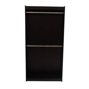 Imagem de Cabideiro Duplo 100% Mdf Preto - Suprema Móveis