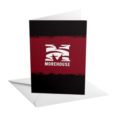 Imagem de Desert Cactus Morehouse College Cartão comemorativo de 13 x 18 cm Maroon Tigers Cartolina dobrada única com envelope para celebração de festa oficialmente licenciada (cartão B de 12 x 18 cm - branco)