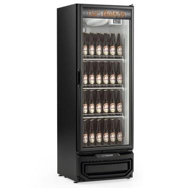 Imagem de Cervejeira Vertical Porta De Vidro 410 Litros Gcb40v Gelopar Expositor Preto Gelopar 220v