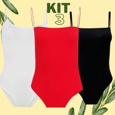 Imagem de Kit 2 Bory  Bori Maio Preto Alcinha Feminino Básico Para o dia a dia S