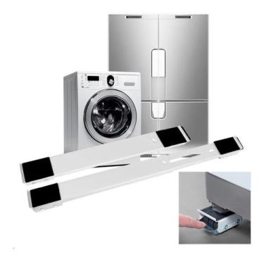 Imagem de SUPORTE BASE COM RODAS PARA MóVEIS E ELETRODOMÉSTICOS ATE 300KG - JX-6
