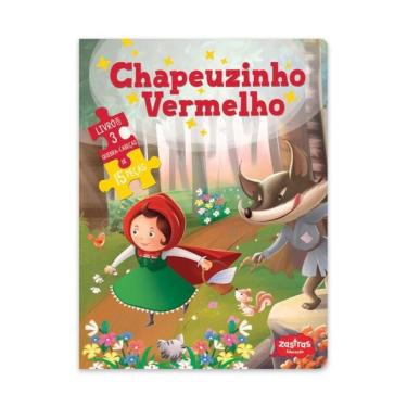 Imagem de Chapeuzinho Vermelho: Livro Com Quebra Cabeça