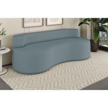 Imagem de Sofá 3 Lugares Orgânico de Espuma Charles Magic Azul