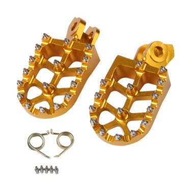 Imagem de Mqetly Apoios para os pés de motocicleta, pedais e peças de reposição profissionais resistentes para Tenere XT660R, Ouro