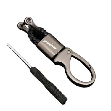 Imagem de jininshengxindianzi Custom Moto Keychain Compatible With Bajaj Pulsar Ns Rs 200 NS200 RS200 V2 AS 200RS 200NS 200AS 150 Keyring Key Chain Motorcycle Accessories(Black)