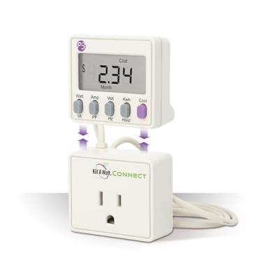 Imagem de Kill A Watt Medidor de consumo de energia para monitor de uso de eletricidade Connect P4498 com caixa de duas peças e cabo de 88 cm para facilitar o uso