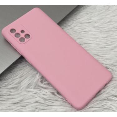 Imagem de Case Capa Capinha A71/A72 Samsung Galaxy Silicone Aveludado Proteção d