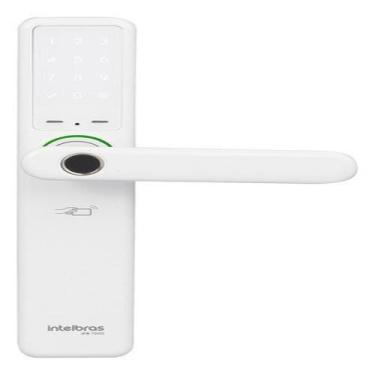 Imagem de Fechadura Digital Eletrônica Embutir Wi-Fi Branca Intelbras