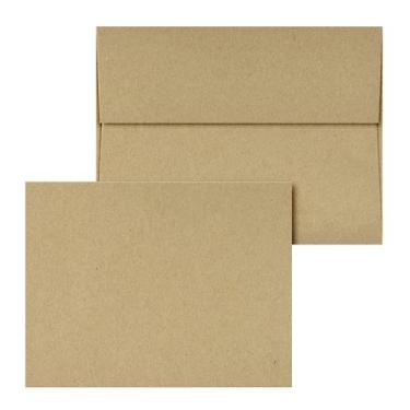 Imagem de Cartões de notas S Superfine Printing A6 Brown Kraft, pacote com 25