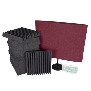 Imagem de Kit iniciante de podcast da Auralex Acoustics, Borgonha, PODCASTSK_BUR