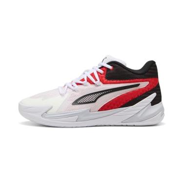 Imagem de PUMA Tênis masculino de basquete Dagger, Vermelho-preto, 42