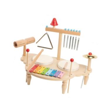 Imagem de Colaxi Conjunto de bateria infantil Brinquedos educativos sensoriais Brinquedo educacional musical de jardim de infância Conjunto de instrumentos musicais