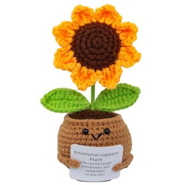 Imagem de Mini boneca de suporte emocional de crochê feita à mão – Presente de animação para adolescentes, amigos, colegas de trabalho, professores e família – Linda decoração de mesa para aniversários, Natal