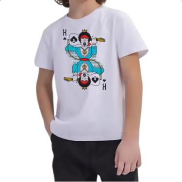 Imagem de Camiseta Infantil Baralho Rei Jimi Hendrix - Alearts, 12