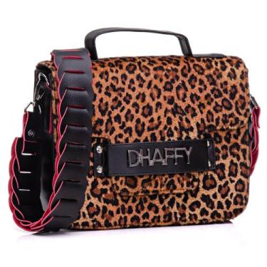 Imagem de Bolsa Feminina Animal Print Alça Lateral Trabalhada - Dhaffy Bolsas, P