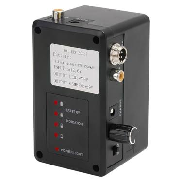 Imagem de JQKJCAM Bateria para câmera de esgoto, caixa de bateria de boroscópio de 12 V 4500 mAh para câmera de esgoto com sonde 512 Hz 9600F SP09F WP90F, entrada 12,6 V saída LED 9 V câmera de saída 9V para