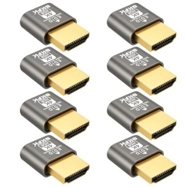Imagem de Plugue fictício hdmi 4K - adaptador de exibição para HDMI, janela virtual Luna Display para emulador doméstico - Dummy, displayport Headless dummie dongle1080P 120Hz (4K-HDR (padrão1920X1080@60HZ-8P)