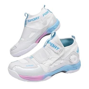 Imagem de Novetra Tênis de badminton com botão giratório unissex Tênis de mesa de tênis de mesa(37 BR,PINK)