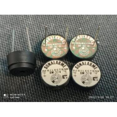 Imagem de 1x Buzzer Sonalarme Sm30v Sem Ocilador Digilectron