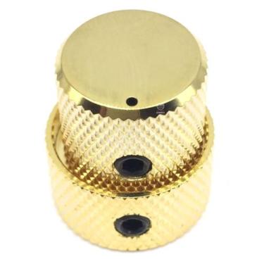 Imagem de Knob duplo Metal Concentrico Dourado 1un baixo guitarra reto - SPIRIT