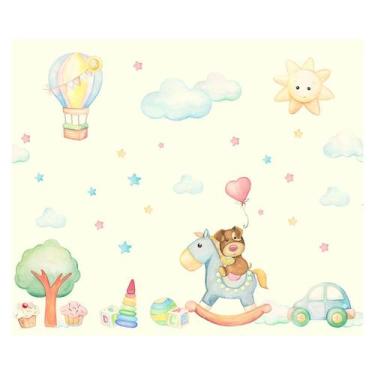 Imagem de Papel de Parede Adesivo Infantil Ursinho Quarto - 756pcm - Allodi
