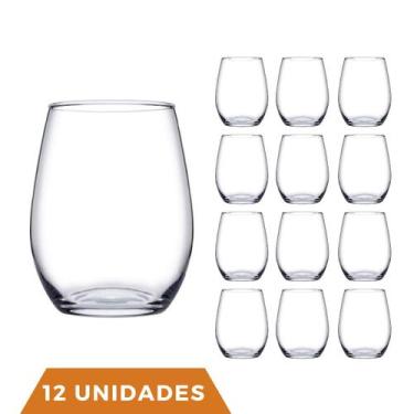 Imagem de 12 Copos De Vidro Transparente Redondo Amber Pasabahçe 440ml