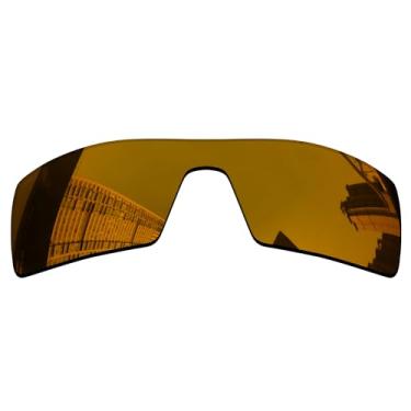Imagem de Acefrog Lentes de reposição polarizadas de 1,5 mm para óculos de sol Oakley Oil Rig, material atualizado, resistente a impactos - Bronze dourado polarizado espelhado - 1,5 mm