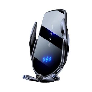 Imagem de Carregador Sem Fio Rápido De 15W Suporte Para Telefone De Carro Para i