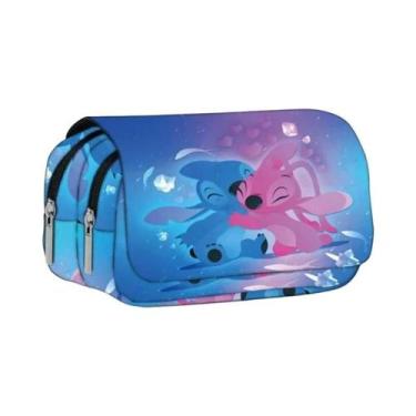 Imagem de Bolsa Escolar Estampada Com Mickey Minnie Disney, Estojo De Caneta Dob