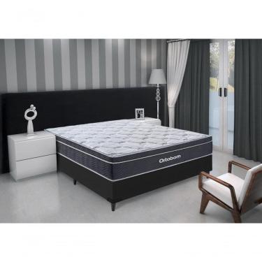 Imagem de Cama Box E Colchão Elegant Molas Ensacadas – Casal(138x188) - Ortobom