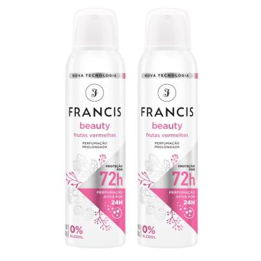 Imagem de Kit 2 Desodorante Francis Beauty Frutas Vermelhas Aerosol Antitranspirante 72h 150ml