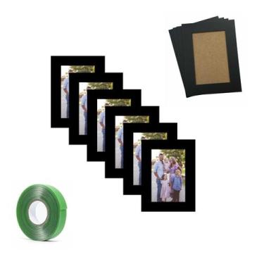 Imagem de Kit 6 Porta Retratos 10x15 Molduras MDF Para Árvore Genealógica Acompa